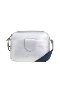 Weird Fish Dion Cross Body Bag Silver Size ONE