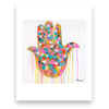 Super Duper Hamsa Hand Mini Art Print