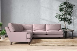 nkuku Marri Corner Sofa | Make To Order | Grand | Recycled Cotton Lavender