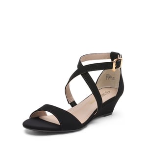DREAM PAIRS Open Toe Low Heel Wedge Sandals