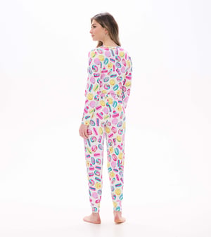 Women's Macaron Bamboo Pajama Set