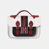 The Mini - White with Harvard Stripe