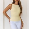 BASE Contour Boatneck Top Yellow