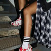 AKIRA Azalea Wang Selie Flat Sneaker Shoes | Red | Size 7