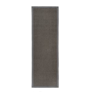 Sisal Grey with Dark Grey Border Runner - 67x200 runner