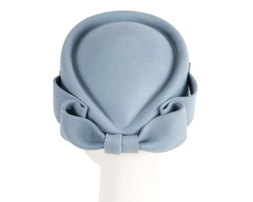 Light Blue Max Alexander Felt Pillbox Hat – Classic Winter Style