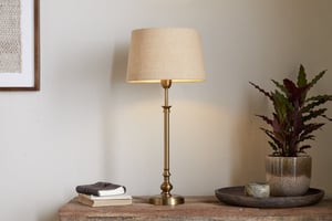 nkuku Ehadi Antique Table Lamp | Lamps | One Size | Antique Brass