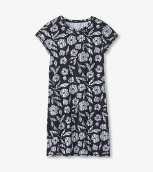 Women's Fresh Flowers T-Shirt Dress