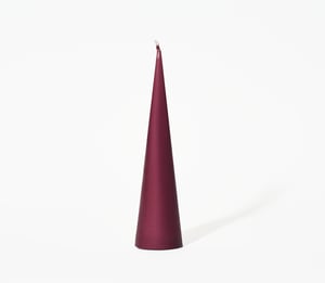 Cone Candle - Wine / Tall