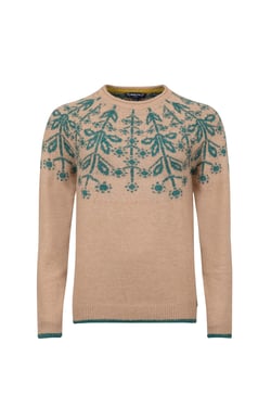 Weird Fish Miska Fair Isle Jumper Sand Dune Size 8