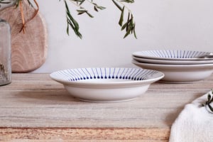 nkuku Iba Pasta Bowl | Tableware | One Size | Indigo