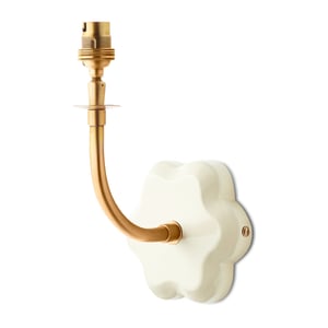 Primrose wall fitting in white lacquered wood