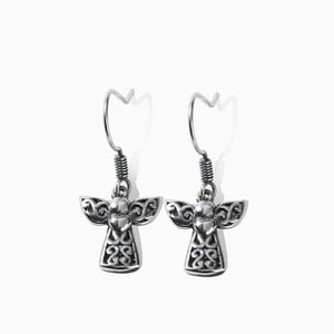Jeulia "Angel of Love" Sterling Silver Earrings