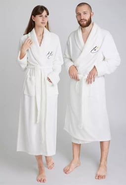 AW His and Hers Couple Robes