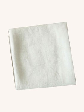 Cotton Linen Napkins Solid Color Placemats Tea Towels - White / One-Size