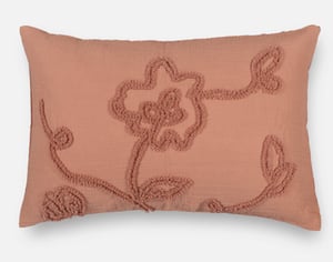 QE Home Merida Pillow Sham, Floral, Orange, King