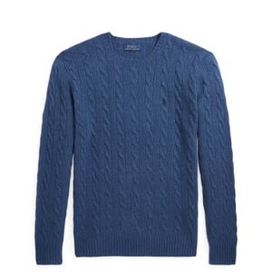 Polo Ralph Lauren Cable-Knit Cashmere Sweater Rustic Navy Heather