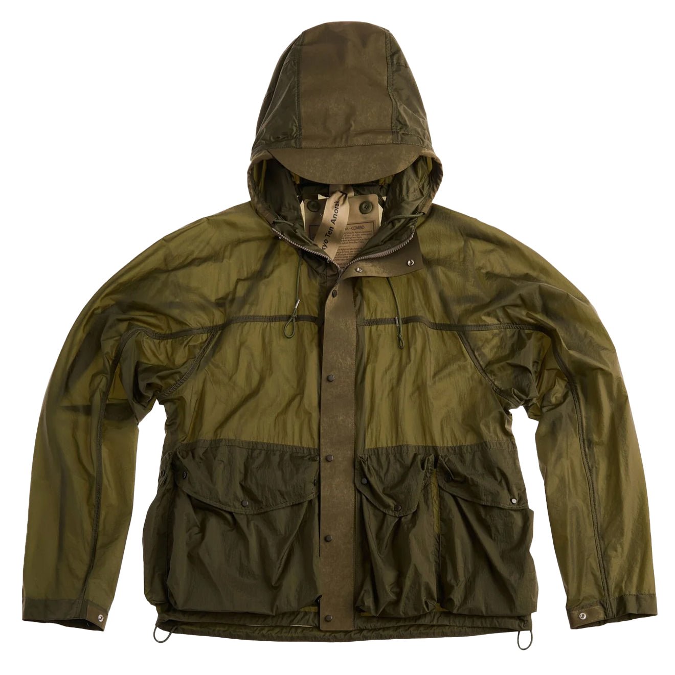 Ten C Skye Ten Anorak Olive Green