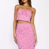 Prettiest Blooms Crop Top Pink