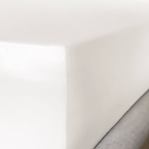 Ivory Pure Silk Fitted Sheet - UK Emperor | Euro Super King (35cm Deep)