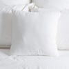 QE Home Square Cushion Insert, White, 18" x 18"