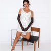 The Bow Mini Dress Cream