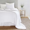 Brussels Quilted Cotton Queen Coverlet   White