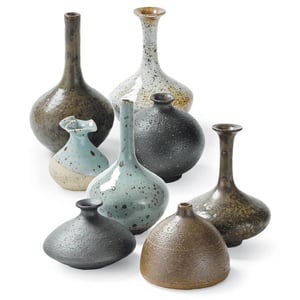 Porcelain Bud Vases, Set Of 8