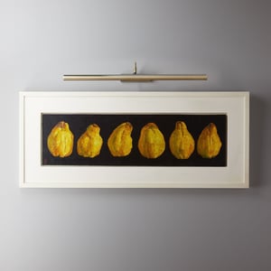 Larger Turner picture light in antique brass finish