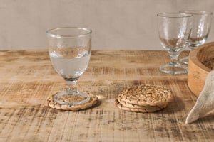 nkuku Lam Coasters Set Of 4 | Kitchen & Dining Accessories | Natural