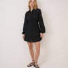 Black Broderie Anglaise Montego Mini Shirt Dress