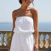 Crinkle Playsuit White - XS