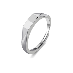 Jeulia Simple "Love Projection Ring"  Women Wedding Band Sterling Silver