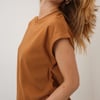 Camel Cap Sleeve T-Shirt
