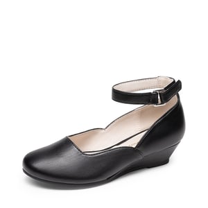 DREAM PAIRS Girls    Glitter Strap Comfort Pumps