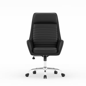 Colamy ELLIS Study & Home Office Swivel Chair with Casters - Black