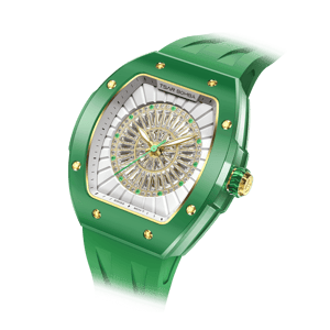 Tsar Bomba Women's Quartz Watch | Green | 35mm | Sapphire Crystal | Swiss Movement | 5ATM Water-Resistant | High End Watch for Women | TB8220L