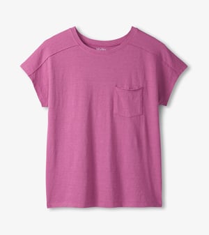 Slouchy Pocket Tee - Orchid