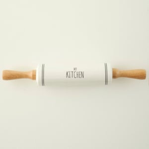My Kitchen Porcelain Rolling Pin With Wooden Handles