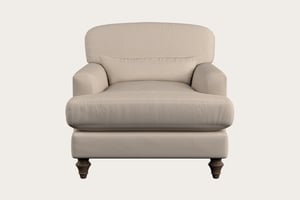 nkuku Deni Armchair | Make To Order | Recycled Cotton Natural | No Colour