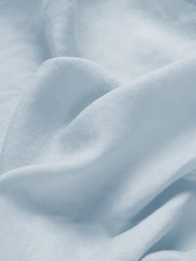 Linen Blend Fabric Light Weight Handcraft Material for DIY and Sewing Projects - Ice Blue / 1 Metre