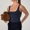 Overtime Mini Skirt (Navy Texture) - US 2