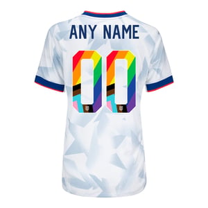 Women's Nike USWNT 2025 Pride Personalized Brilliant Home Stadium Jersey / XL