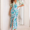 Uniquely Lovely Midi Dress Blue