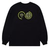 Purple Mountain Observatory Globe Logo L/S Tee Black
