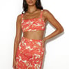 Dancing Under The Glow Crop Top Orange
