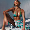 HELLO MOLLY Azure Swim Top Print