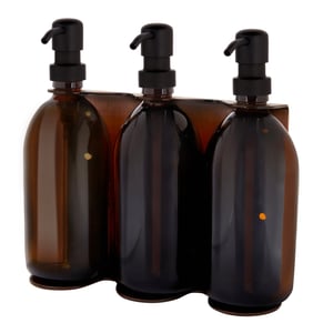 Copper Triple Wall Mounted Soap Dispenser