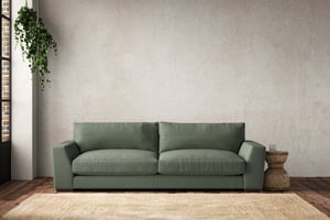 nkuku Guddu Sofa | Make To Order | Grand | Brera Linen Jade