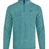 Weird Fish Newark 1/4 Zip Grid Fleece Leaf Green Size L